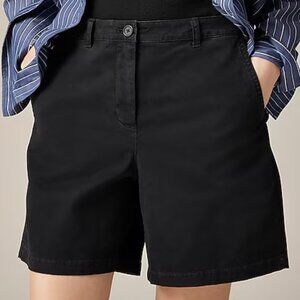 J. Crew 7" Heritage Chino Short in Black